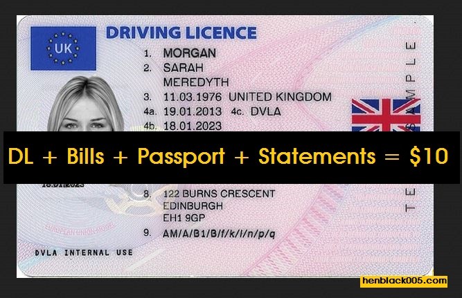 uk drivers license psd template