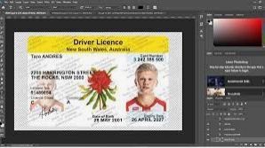 NSW Drivers License Template