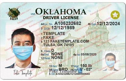 Oklahoma Drivers License Template