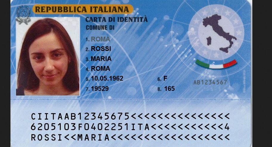 Buy Italy ID Card Template