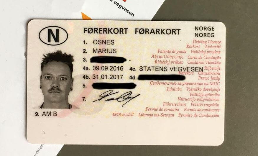 Fake ID Card Norway PSD Templates